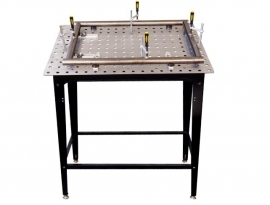 Complete Modular Fixturing Kit for the set up of 4x ROUND Tubing Frames - FixturePoint Table + Clamps + Components TBHKM200