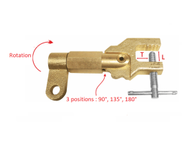 Brass Rotating Earth Clamp 400A at 35% and 300A at 60%