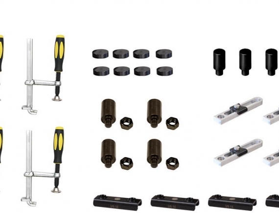 Fixation de tubes carrés FixturePoint Kit de composants modulaires STRONGHAND TOOLS