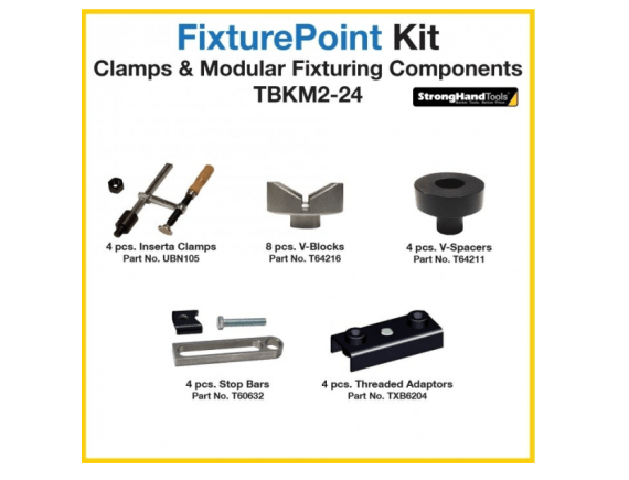 Clamps and Components Kit for the set up of 4 x ROUND Tubing frames STRONGHAND TOOLS