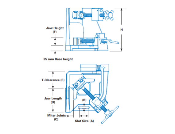 Torno para montaje angular con 3 ejes STRONGHAND TOOLS