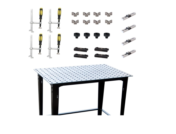 Clamps and Components Kit for the set up of 4 x ROUND Tubing frames STRONGHAND TOOLS