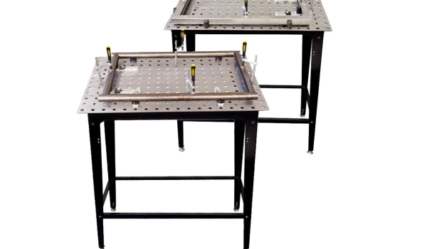 COMPLETE MODULAR FIXTURING KIT FOR THE SET-UP OF SQUARE OR ROUND TUBING FRAMES